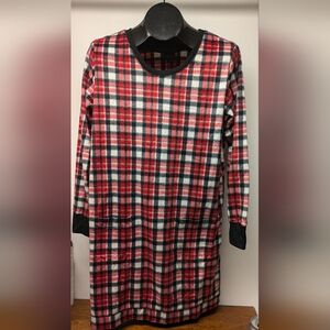 Cozy Covington Mink Soft Knit Sleep Shirt Pocket NWOT